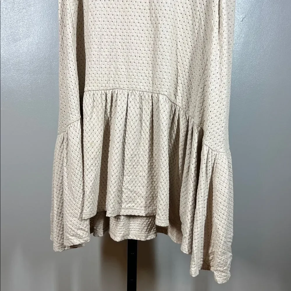 Free People Cream Sleeveless Dress